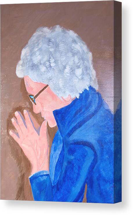 Elder Canvas Print featuring the painting All in the Mind by Lisa Brandel