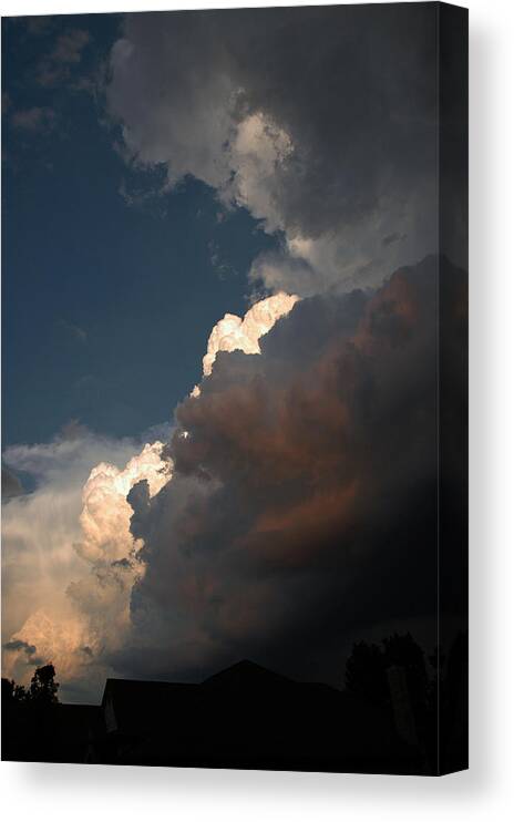 Usa Canvas Print featuring the photograph Big Clouds by LeeAnn McLaneGoetz McLaneGoetzStudioLLCcom