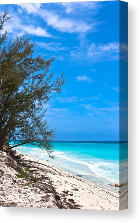 Aquamarine Canvas Print featuring the photograph Bimini Beach by Ed Gleichman
