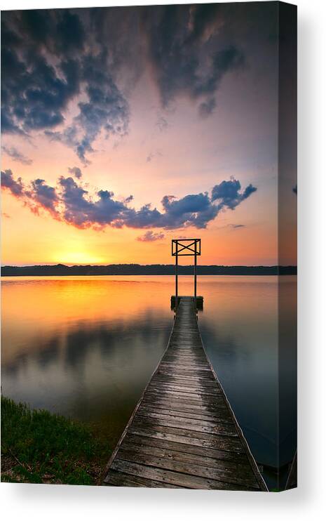 Dock Canvas Print featuring the photograph Booker T Dock 1 by Steven Llorca