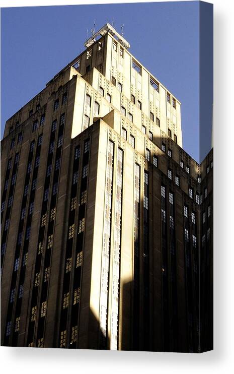 Canvas Print featuring the photograph Boston Windows and Squares Perspective by Mark Valentine