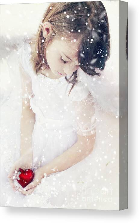 Angel Canvas Print featuring the photograph Broken by Stephanie Frey