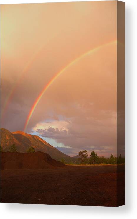 Flagstaff Canvas Print featuring the photograph Buffalo Rainbow by Tom Kelly