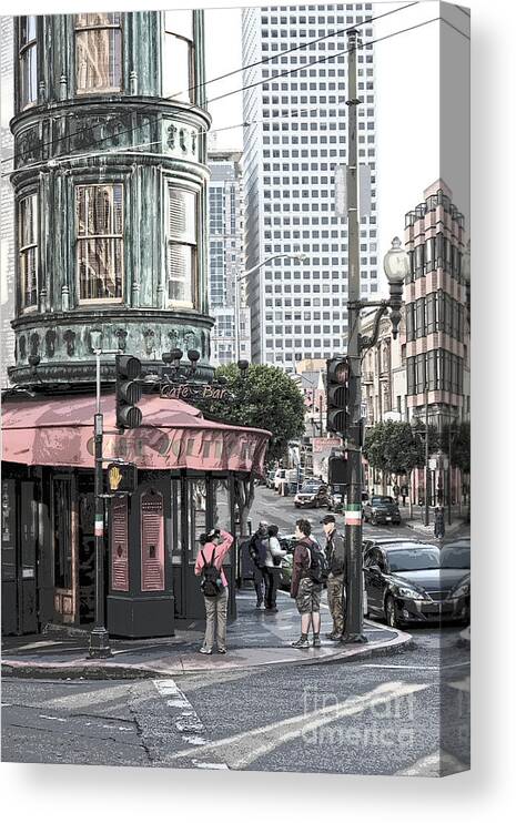 San Francisco Canvas Print featuring the photograph Cafe Zoetrope by Artist and Photographer Laura Wrede