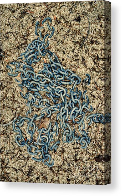 Chain Canvas Print featuring the photograph Chain by HD Connelly