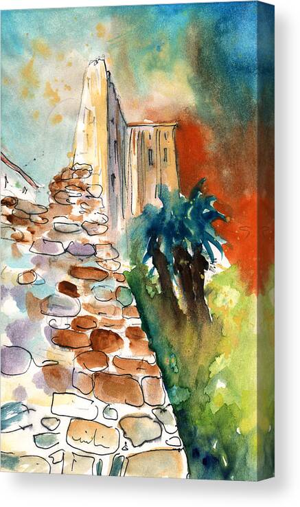 Travel Art Canvas Print featuring the painting Chania old town by Miki De Goodaboom