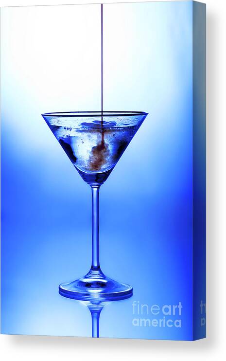 Bar Canvas Print featuring the photograph Cocktail being poured by Jane Rix