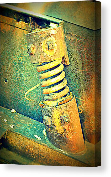 Rusted Metal Canvas Print featuring the photograph Coil by Diane montana Jansson