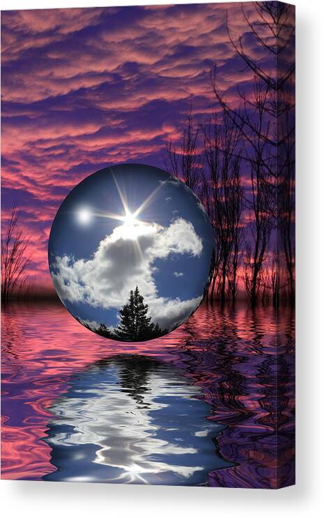 Sphere Canvas Print featuring the photograph Contrasting Skies by Shane Bechler