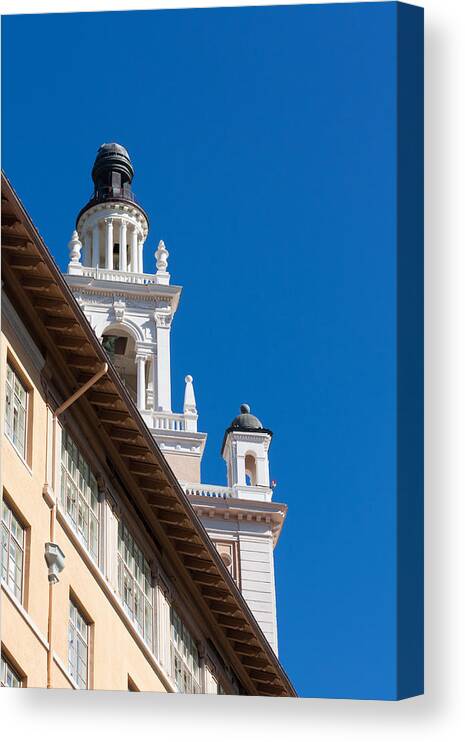 Biltmore Canvas Print featuring the photograph Coral Gables Biltmore Hotel Tower by Ed Gleichman