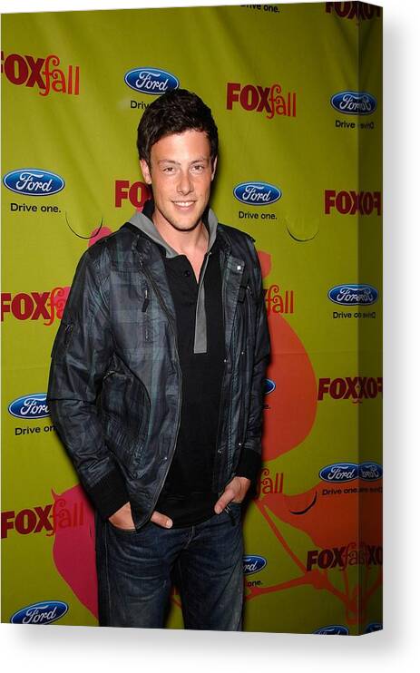 Cory Monteith Canvas Print featuring the photograph Cory Monteith At Arrivals For Fox Fall by Everett