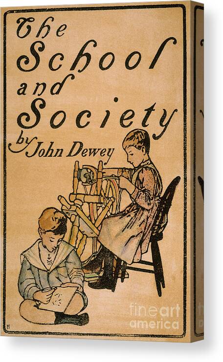 1899 Canvas Print featuring the photograph Dewey: School & Society by Granger