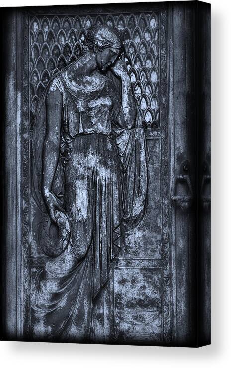 Crypt Canvas Print featuring the photograph Door Of Sorrows 2 by Mark Fuller