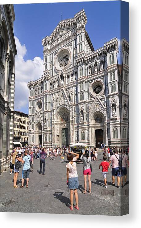 Florence Canvas Print featuring the photograph Florence Cathedral - Tuscany Italy by Matthias Hauser