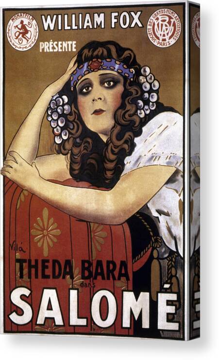 -nec02- Canvas Print featuring the photograph French Poster: Salome, 1918 by Granger