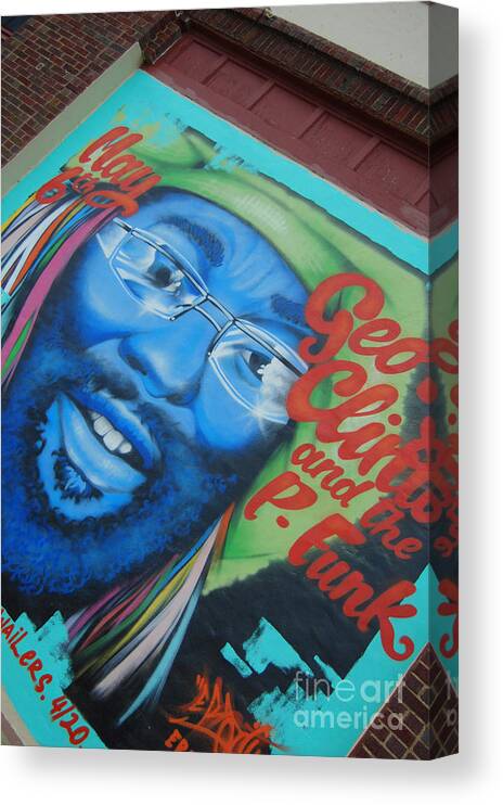 Music Canvas Print featuring the photograph George Clinton by Anjanette Douglas