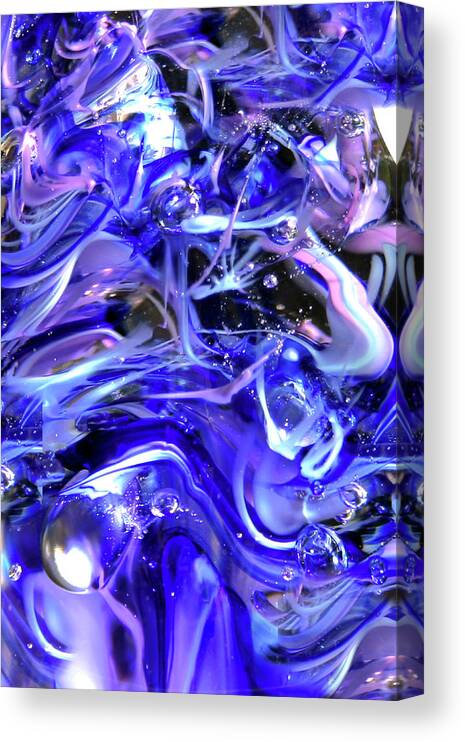 Digital Art Canvas Print featuring the photograph Glass Macro V by David Patterson
