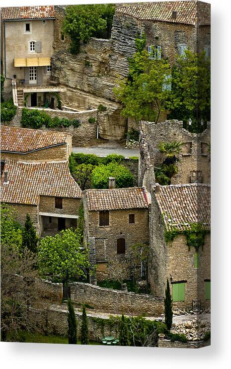 France Canvas Print featuring the photograph Gordes France by Jim Painter