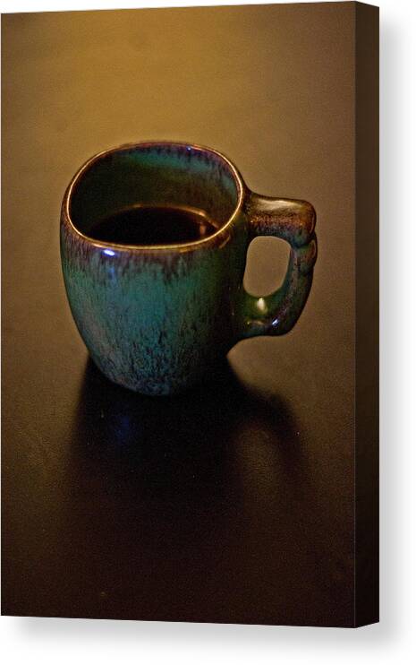 Coffee Canvas Print featuring the photograph Green Cup of Coffee by Randall Cogle