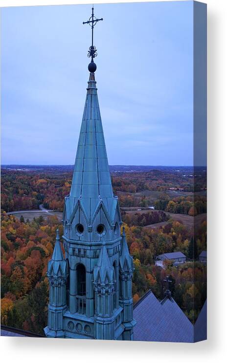 Church Canvas Print featuring the photograph Holy Hill Steeple by Kristine Bogdanovich