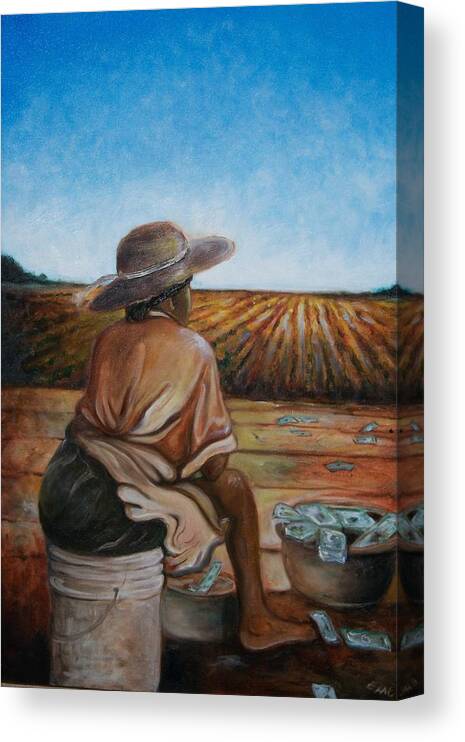 African American Art Canvas Print featuring the painting Life Is Good by Emery Franklin
