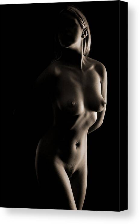 Artistic Nude Canvas Print featuring the photograph Lost by David Quinn