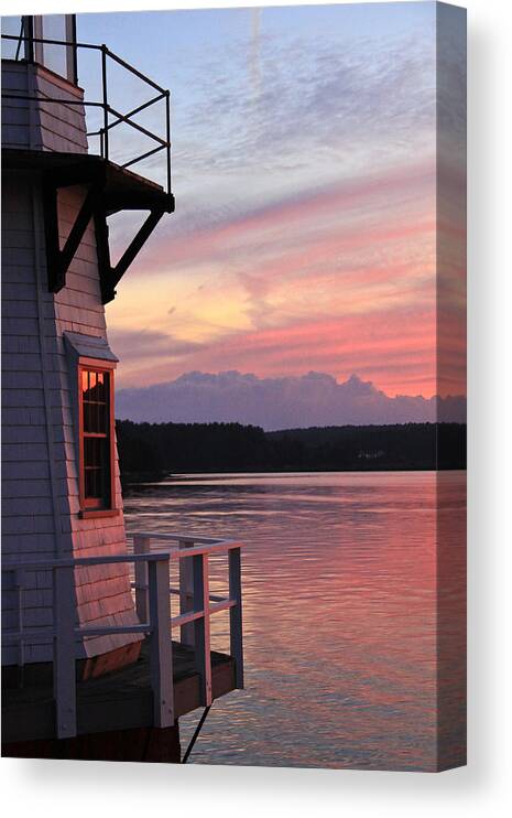 Landscape Canvas Print featuring the photograph Loves Red Glow by Brenda Giasson