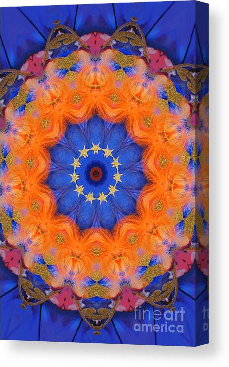 Kaleidoscope Canvas Print featuring the photograph Mermaid 1 by Mark Gilman