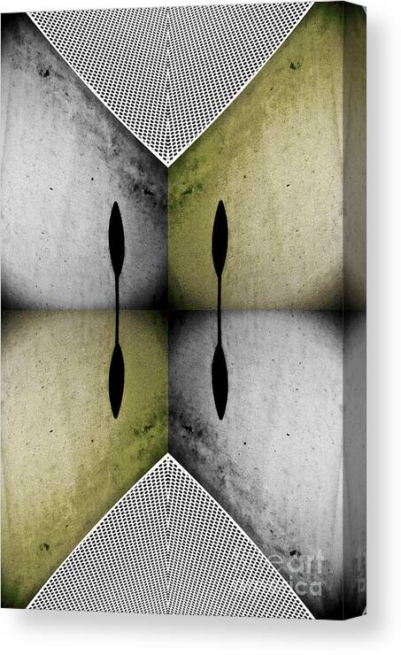 Abstract Canvas Print featuring the photograph Modern abstract with an African theme 2. by Emilio Lovisa