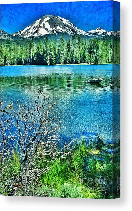 Lassen Mountain Canvas Print featuring the photograph Mt Lassen by Jill Battaglia