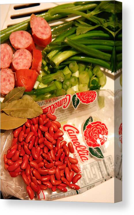 Kg Canvas Print featuring the photograph New Orleans' Red Beans and Rice by KG Thienemann