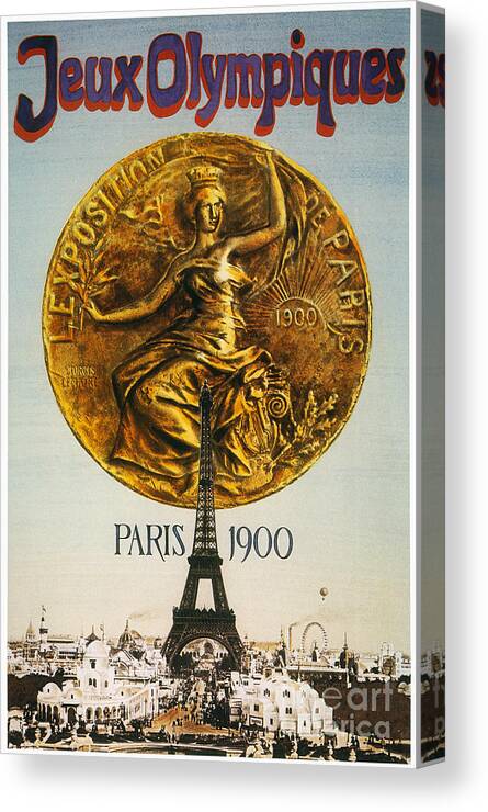 1900 Canvas Print featuring the photograph Olympic Games, 1900 by Granger