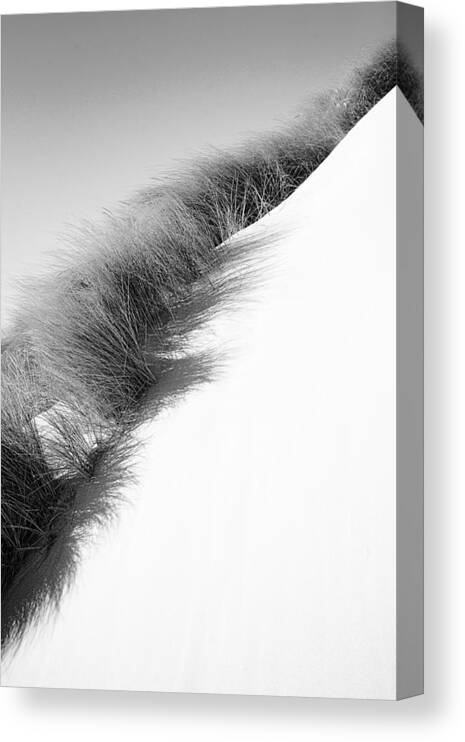 Black And White Art Canvas Print featuring the photograph Oregon Dune by Bonnie Bruno