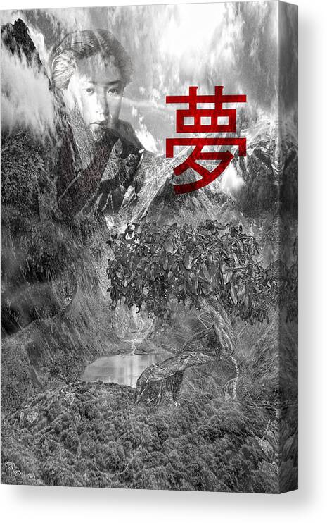 Design Canvas Print featuring the photograph Oriental dream by Angel Jesus De la Fuente