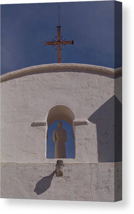 Priest Canvas Print featuring the photograph Padre in Tower by Tom Singleton