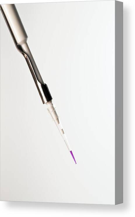 Chemical Canvas Print featuring the photograph Pipette by Photostock-israel