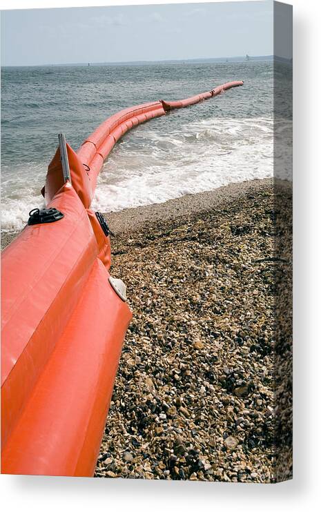 Inflatable Canvas Print featuring the photograph Pollution Control by Paul Rapson