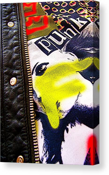 Punk Canvas Print featuring the digital art Punk Rock 3 of 6 by Roseanne Jones