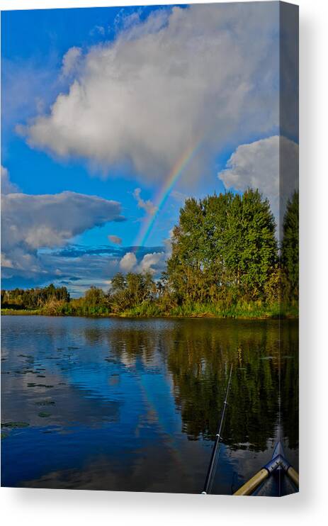 Like Canvas Print featuring the photograph Rainbow by Michael Goyberg