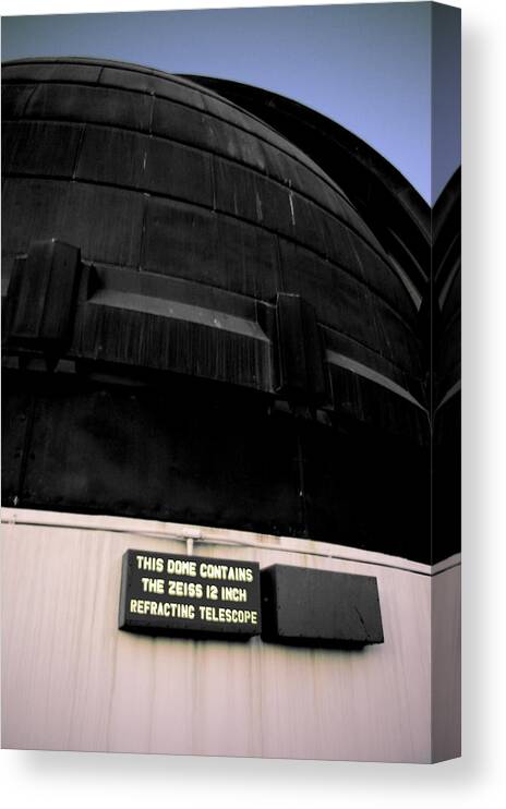 Refracting Canvas Print featuring the photograph Refracting Telescope Dome by Jera Sky