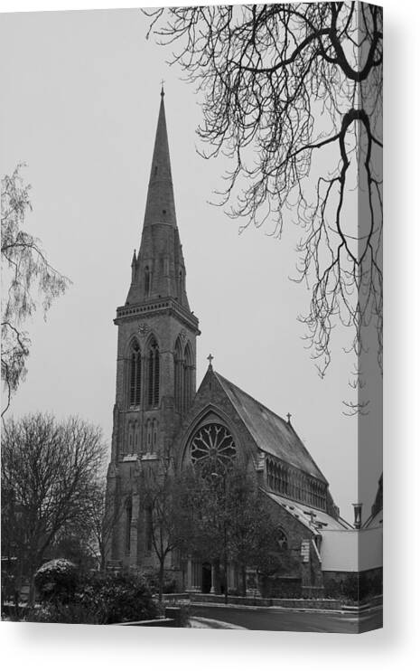 Church Canvas Print featuring the photograph Richmond Village Church by Maj Seda