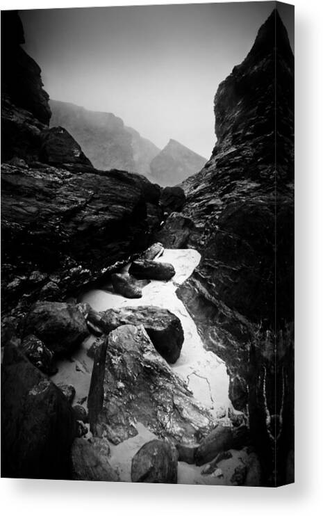 Art Canvas Print featuring the photograph Rocky Beach by Dorit Fuhg