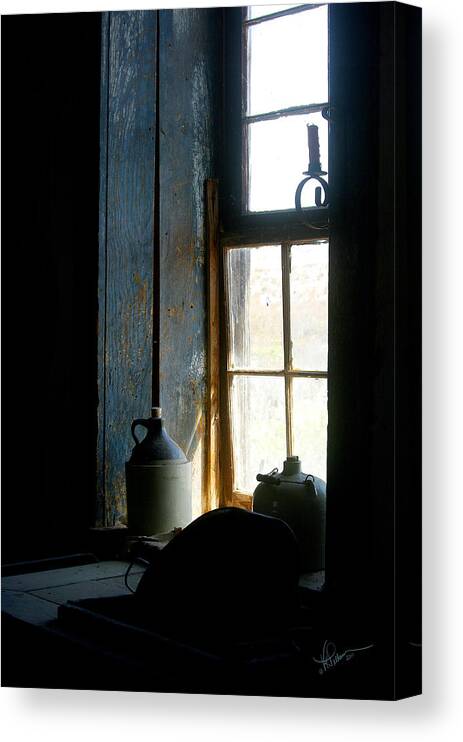 Ghost Town Canvas Print featuring the photograph Shades of Blue by Vicki Pelham