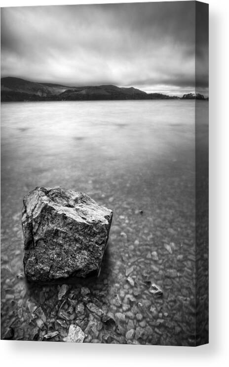 Black And White Landscape Canvas Print featuring the photograph Singularity by Andy Astbury