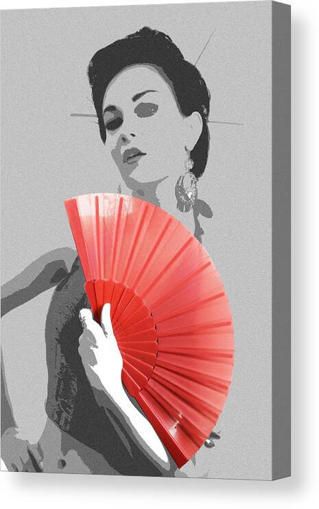 Asian Canvas Print featuring the photograph Sola by Naxart Studio
