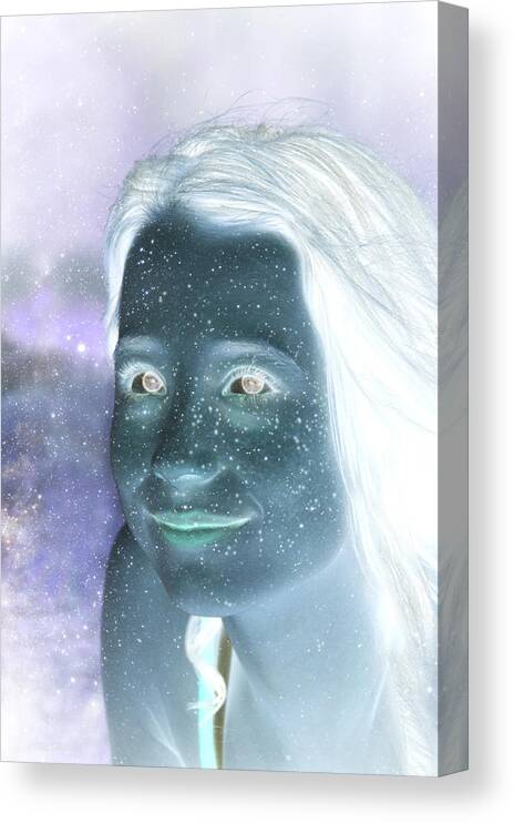 Stardust Canvas Print featuring the digital art Star Freckles by Nikki Marie Smith