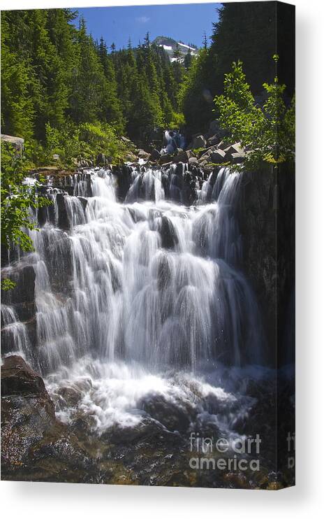 Photography Canvas Print featuring the photograph Sunbeam Falls by Sean Griffin