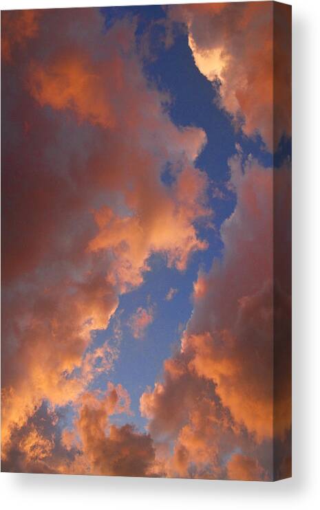 Sunset Canvas Print featuring the photograph Sunset Cloudscape 1035 by James BO Insogna