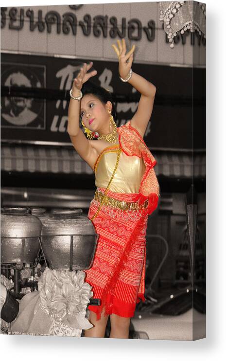 Thai Canvas Print featuring the photograph Thai Dancer by David Foster