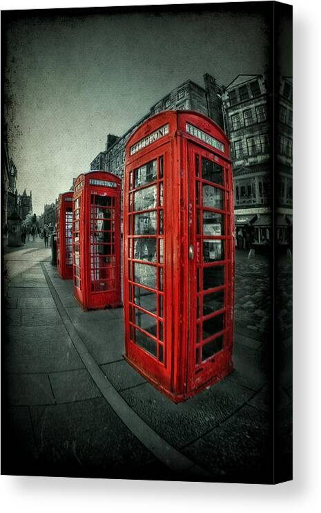 Phone Canvas Print featuring the photograph The Call Of Yesteryear by Evelina Kremsdorf